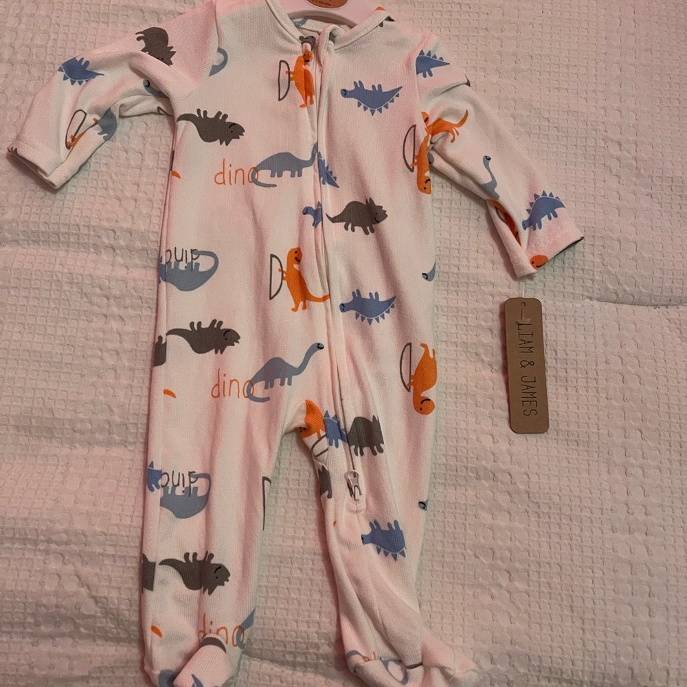Dinosaur Print Kids Footie